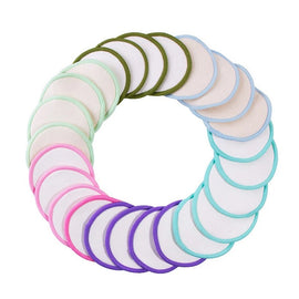 20-Pack Reusable Makeup Remover Pads – Microfiber Cleansing Puffs for Face & Eye Makeup Removal